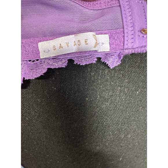 Savage X Fenty Savage Not Sorry Lace Balconette Bra 42992 Lavender Size 36DD - Picture 8 of 9